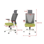 Bosonshop High Back Swivel Chair for Desk with Adjustable Headrest Office Chair Breathable Mesh Ergonomic Desk Chair