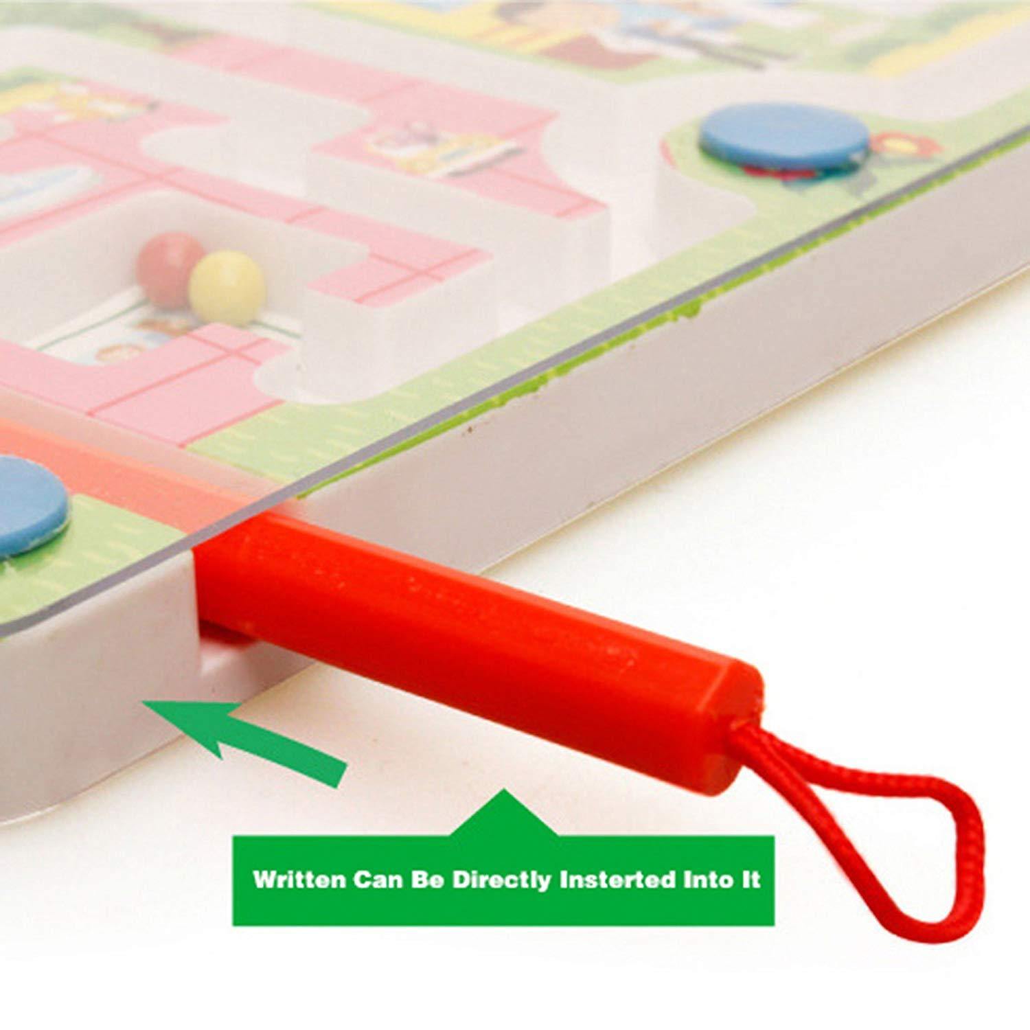 Bosonshop City Traffic Maze Puzzle Interactive Maze Pen Driving Beads Maze on Board