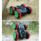 Bosonshop RC Car 2.4 GHz Remote Control Amphibious Off Road Electric Race Stunt Car Double Sided Roll Vehicle 360 Degree Spins and Flips Land & Water