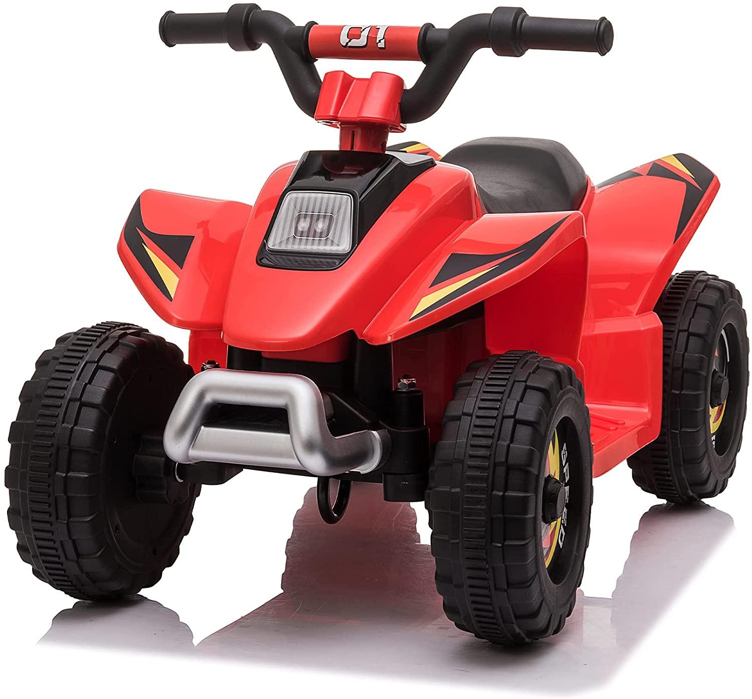 6V Battery Powered Kids Electric Ride on ATV, Motorized Ride On Mini Vehicle Car for Toddlers Boys Girls