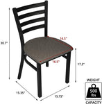 Mid-Century Modern Dining Room Chair Set of 2 with Ergonomic Curved Back Metal Frame Classy Kitchen Side Chair - Bosonshop