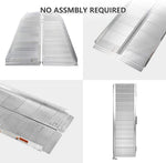 Portable Wheelchair Ramp 10Ft, Add to Your Independence, 600 LBS Capacity, Folding Aluminum Alloy Ramp - Bosonshop