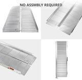 Portable Wheelchair Ramp 10Ft, Add to Your Independence, 600 LBS Capacity, Folding Aluminum Alloy Ramp - Bosonshop