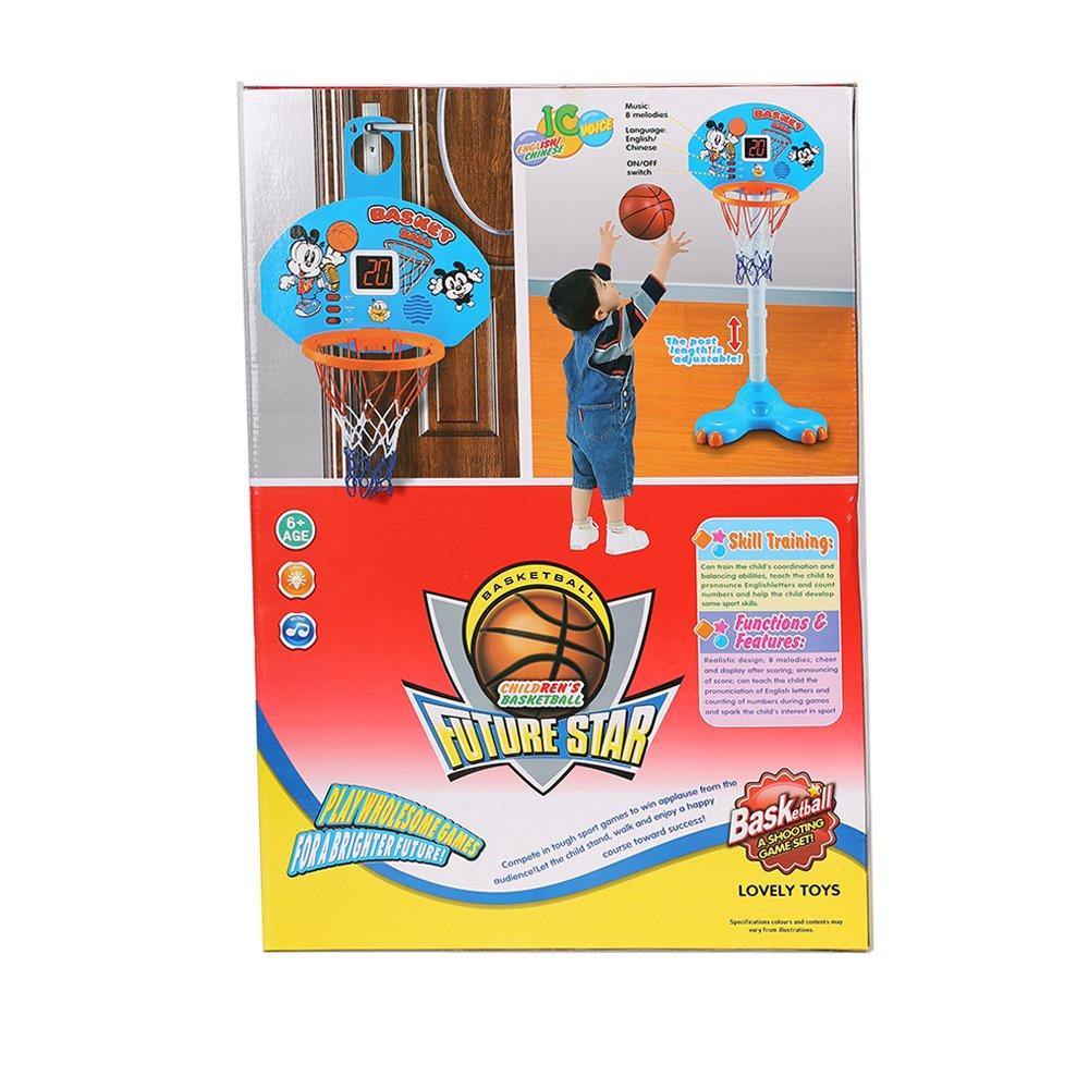 Bosonshop Toddler Basketball Hoop - Kids Easy Score Basketball Game with Adjustable Height