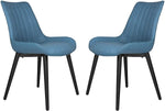 Modern Dining Chairs Set of 2 with Upholstered Seat and Back, Water Resistance and Easy to Clean, Durable Office Chair - Bosonshop