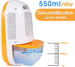 Electric Frigidaire Best Dehumidifiers for Home Basement Closet RV Garage, 1100ml (37oz) Quiet Portable Small Dehumidifier - Bosonshop