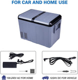 55-Quarts Portable Mini Cooler Refrigerator, Car Refrigerator with Double Doors - Bosonshop