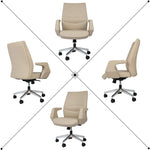 Executive Office Chair Ergonomic Leather Home Office Chair Comfortable Adjustable Lock Position Desk Chair - Bosonshop