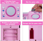 Children's Karaoke Speaker Kids Jukebox with Microphone - Portable Mini Machine for Singing Songs - for Indoor and Outdoor, Pink - Bosonshop