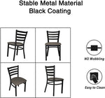 Mid-Century Modern Dining Room Chair Set of 2 with Ergonomic Curved Back Metal Frame Classy Kitchen Side Chair - Bosonshop