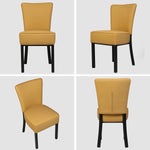 Set of 2 Upholstered Dining Chairs PU Leather Dining Room Side Chairs - Bosonshop