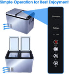 Mini Freezer Fridge, DC12/24V, 3.2°F to 68°F, Car Refrigerator, Shockproof Design, LED Display - Bosonshop