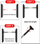 Doorway Pull up Bar Multifunctional Locking Chin Up Bar Adjustable Width Horizontal Bars on The Door Max Support 440LBS for Home Gym Exercise - Bosonshop