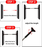 Doorway Pull up Bar Multifunctional Locking Chin Up Bar Adjustable Width Horizontal Bars on The Door Max Support 440LBS for Home Gym Exercise - Bosonshop
