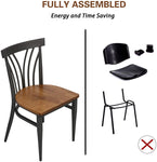 Modern Industrial Kitchen Dining Chairs Set of 2 - Bosonshop
