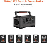 Portable Power Station 500Wh, Multipurpose Portable Power Supply For Home, Travel And Camping With Type-C - Bosonshop
