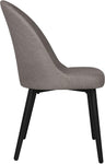 Classic Dining Chair Set of 2, Modern Style Family Leisure Chair with Stainless Steel Legs, PU Leather Mid Back Side Chair, Grey - Bosonshop