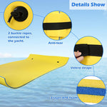 11.5' x 6' 3 Layer Island Floating Water Pad Foam Roll-Up Pool Floating Water Mat Pad for Lake - Bosonshop