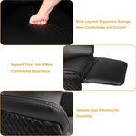 Power Recliner Lounge Chair Single - Swivel Leather Electric Recliner Press Control Adjustable Headrest Zero Gravity Black