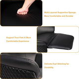 Power Recliner Lounge Chair Single - Swivel Leather Electric Recliner Press Control Adjustable Headrest Zero Gravity Black