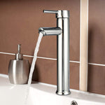 Single Hole Bathroom Vessel Sink Faucet, Single Handle Stainless Steel Tap for Bathroom Rv Wet Bar Sinks, Chrome - Bosonshop