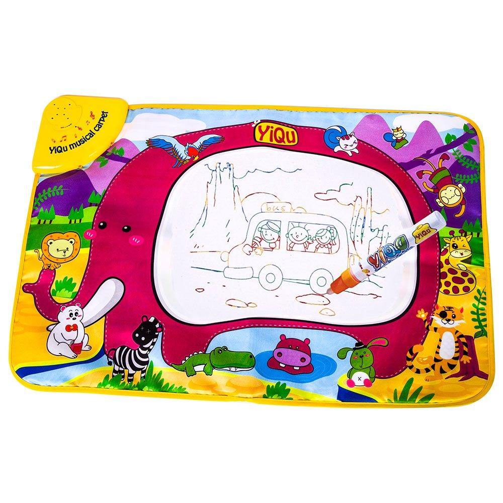 Bosonshop Water Paint Mat Educational Toy Draw Mat with Pen for Kids