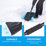 Snow Shovel Kit with Ice Scraper, 3-in-1 Adjustable Emergency Snow Shovel Removal Set for Car, Camping and Outdoor - Bosonshop