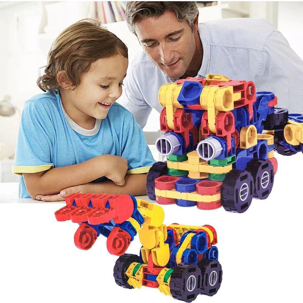 Bosonshop Novelty Design DIY 3D Building Blocks Vehicle Sets Favors Birthday Gift