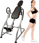 Heavy Duty Inversion Table 58-78 Inches Adjustable Pain Therapy Training With Protective Belt Support For Exercise, 330LBS - Bosonshop