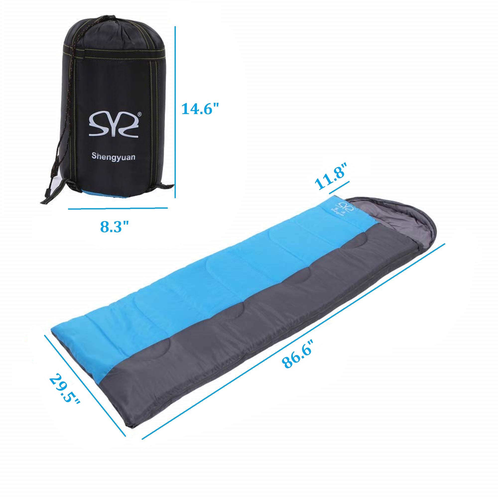 Lightweight Portable Waterproof Insulation Sleeping Bag Suit, Blue