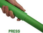 Portable Badminton Net Set Storage Box Base with 2 Battledores 2 Shuttlecocks Large, Green - Bosonshop