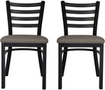 Mid-Century Modern Dining Room Chair Set of 2 with Ergonomic Curved Back Metal Frame Classy Kitchen Side Chair - Bosonshop
