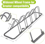 5 Bicycle Floor Parking Rack Stand, Fast Assemble, Adjustable 1-5 Rack Bicycle Stand, 3” Width, Portable Standing Bicycle - Bosonshop