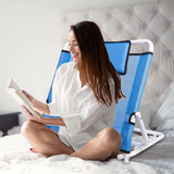 Bed Backrest Reading Bed Rest Pillows, Portable Folding Adjustable Sit-Up Back Rest, Lifting Bed Backrest with Head Pillow