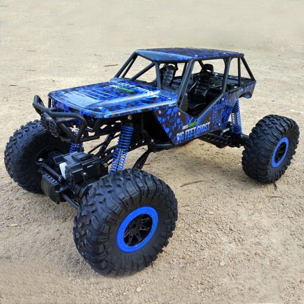 Bosonshop Electric RC Rock Crawler Car 4WD 4 Modes Steering Waterproof 2.4Ghz Radio Control Toy Monster Truck Off Road