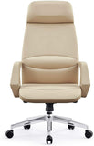 Executive Office Chair Ergonomic Leather High Back Heavy Duty Chair Padded Armrests Lumbar Support Lock Position - Bosonshop