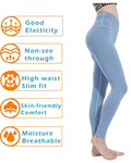 Women’s High Waist Leggings Yoga Workout Sport Pants Tight Soft Comfort - Bosonshop
