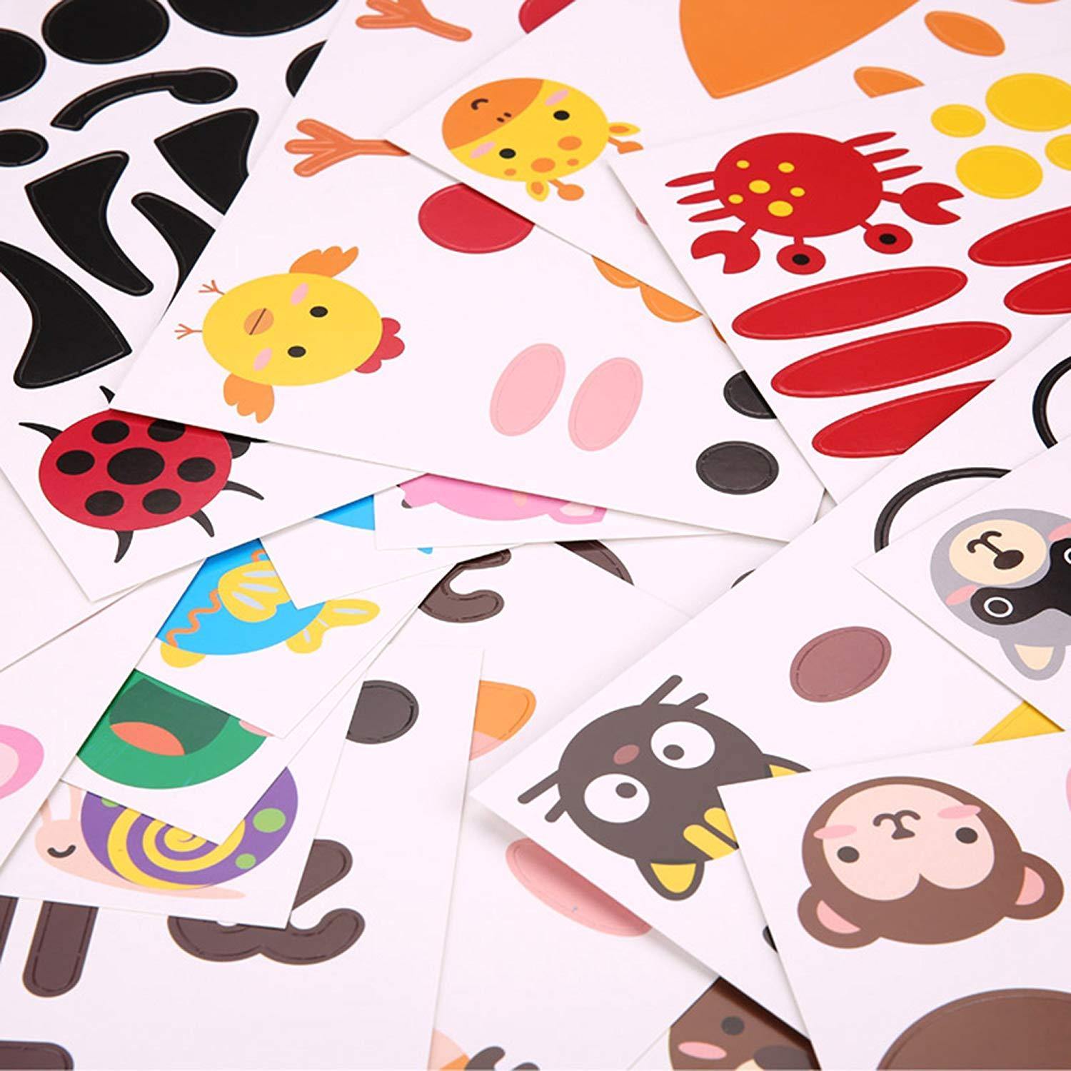 Bosonshop Felt Paper Cup Sticker DIY Craft Kits Paper Art Training Early Educatioanl Playing Toys Kids