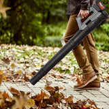 Cordless Leaf Blower 20V 4.0Ah 124MPH Speed Lithium Battery and Charger Included for Lawn Care -Black - Bosonshop