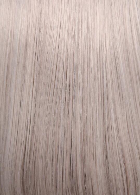 Pastel Pale Plum Straight Bob Lace Front Synthetic Wig - Bosonshop