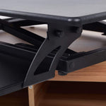 Bosonshop Standing Desk Height Adjustable Desk Riser Ergonomic 1-Click Tabletop Workstation for Work