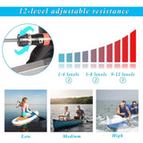 Hydraulic Rowing Machine Full Body Stamina Exercise Power with 12 Levels Adjustable Resistance - Bosonshop