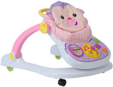 Baby Walker Stroller Sitting Posture Multi-Function Baby Stroller Game Car Dining Car Walker and Stroller, Pink - Bosonshop