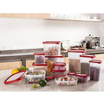Bosonshop 16 Piece Food Storage Container Set with Easy Find Lids,BPA Free and 100% Leak Proof, Plastic
