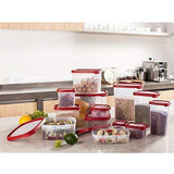 Bosonshop 16 Piece Food Storage Container Set with Easy Find Lids,BPA Free and 100% Leak Proof, Plastic