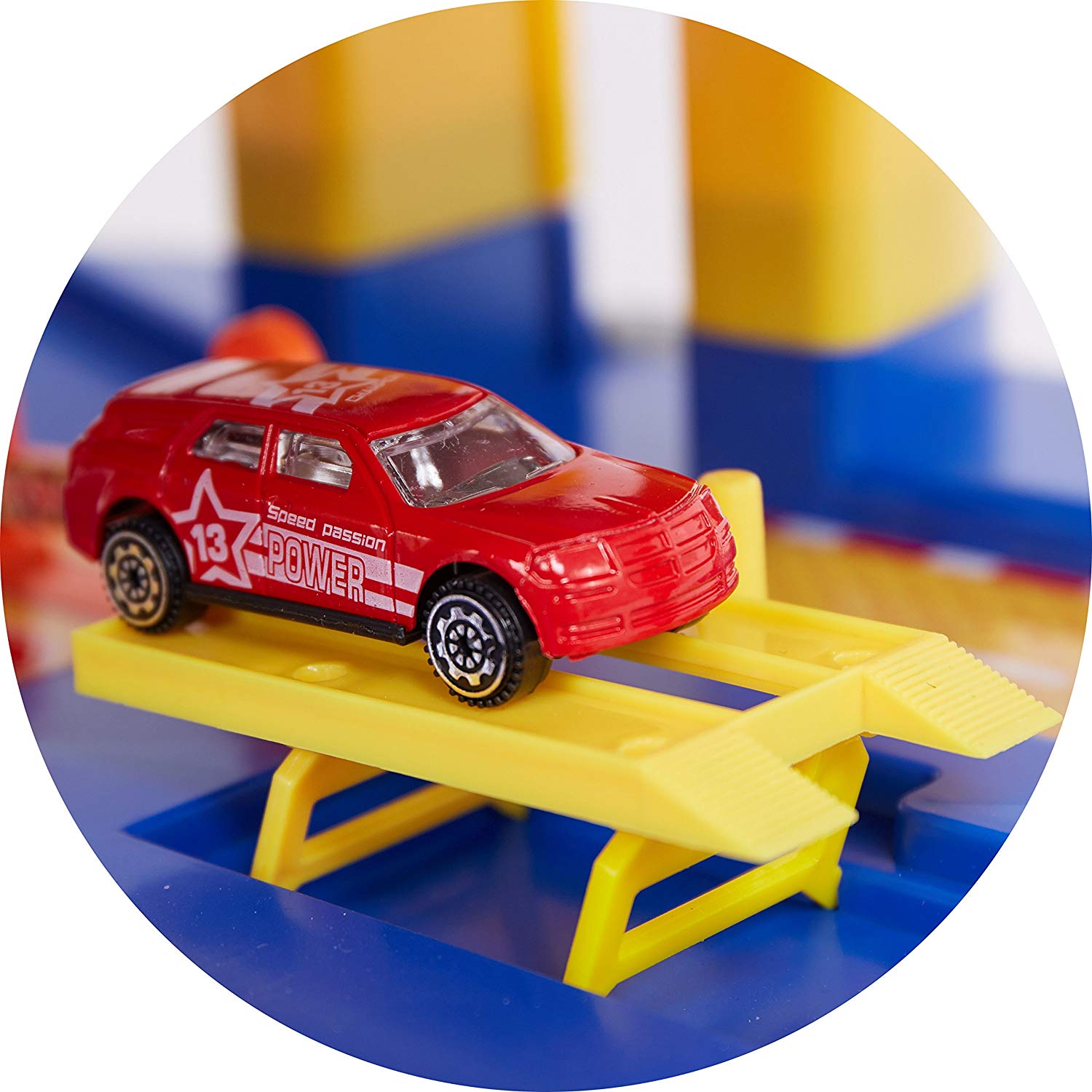 (Out of Stock) Super Parking Garage Playset Includes 6 Cars for Toddlers
