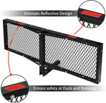 60 x 20-inch Hitch Folding Cargo Carrier Mount, Fit 2” Receiver, 500 LBS Capacity Mesh Hitch Cargo Rack - Bosonshop