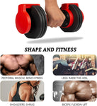 Adjustable Dumbbells For Five-Range 8/12/16/20/24 LBS Dumbbell Set With Cast Iron Weight Plate And Tray For Home Gym Workout - Bosonshop