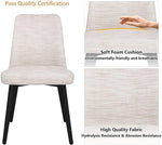 Modern Dining Chairs Set of 2 with Soft Foam Cushion, Comfortable and Easy to Clean Leather Side Chair, Durable Restaurant Chair - Bosonshop