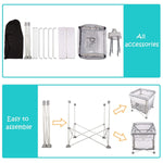 4 in 1 - Baby Portable Crib | Newborn Bedside Sleeper Bassinet | Folding Playpen | Infant Jumper, with Skin-Friendly - Bosonshop